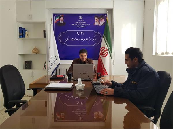 حضور مدیرکل ارتباطات و فناوری اطلاعات استان در مرکز ارتباط دولت و مردم
